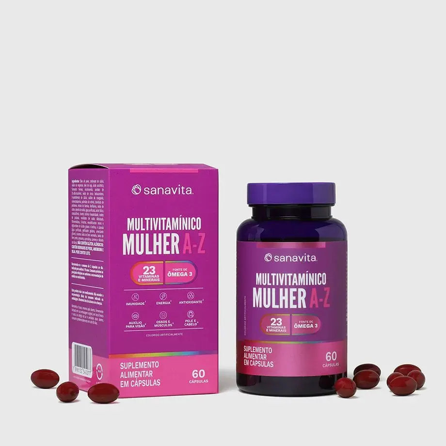 Sanavita Multivit Mulher A-Z 60 Cápsulas